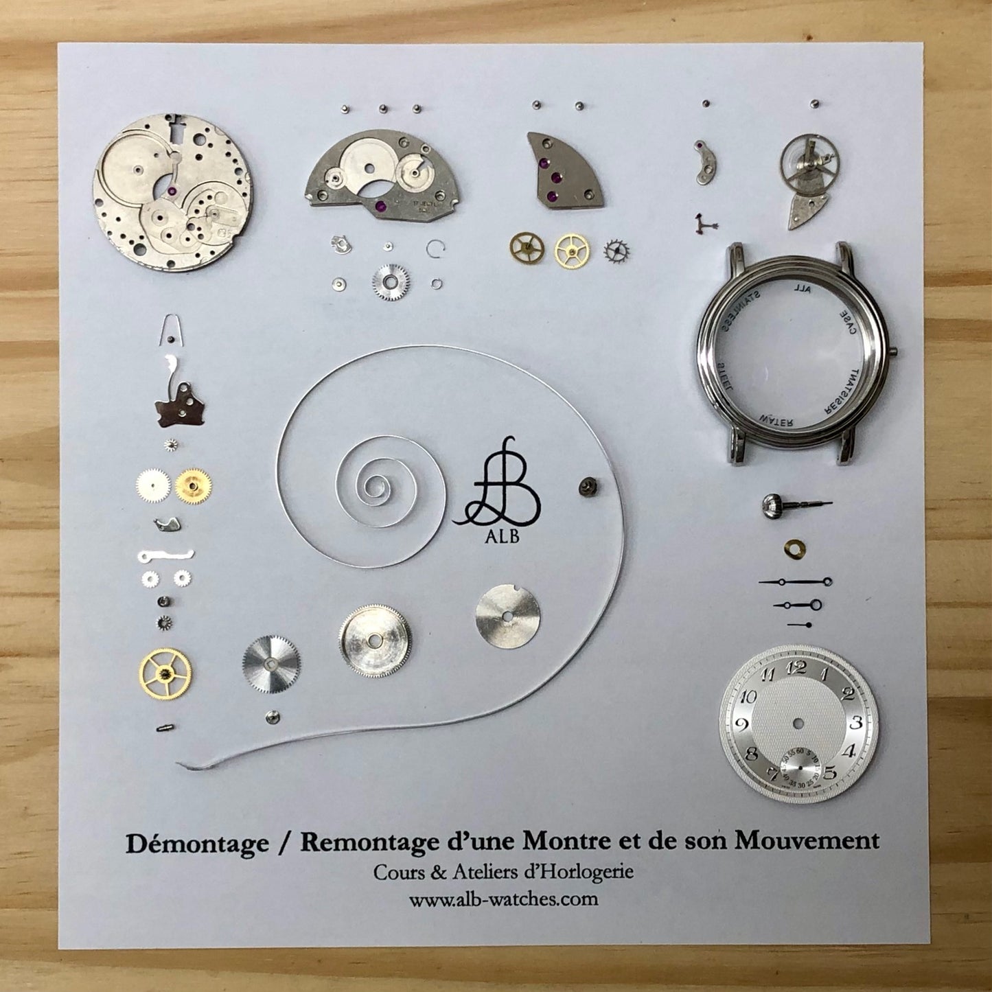 Watchmaking Course at the Workshop - Complete Disassembly / Reassembly of a Mechanical Watch and its Movement