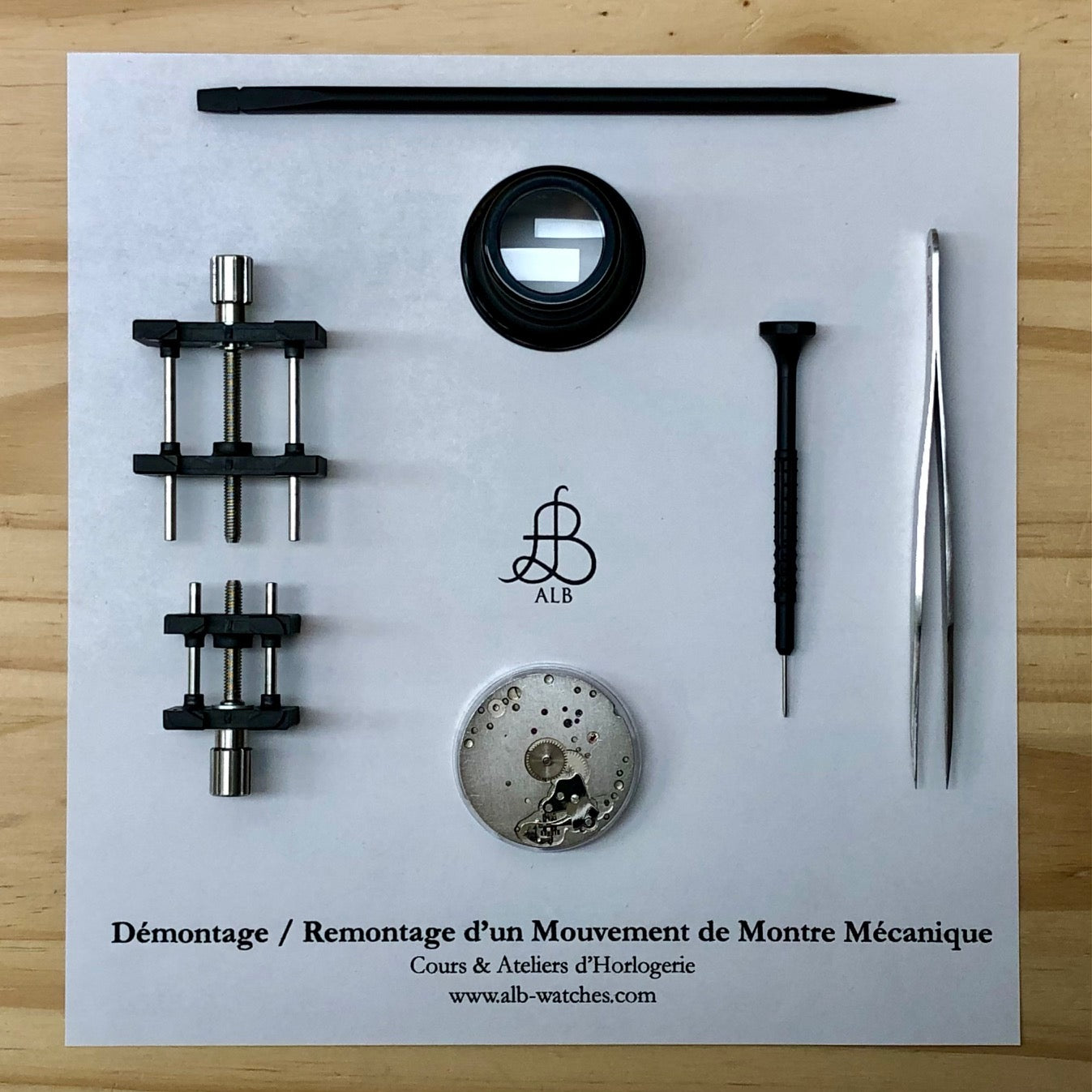 Watchmaking Course at the Workshop - Movement - Disassembly / Reassembly of a Simple Mechanical Watch Movement