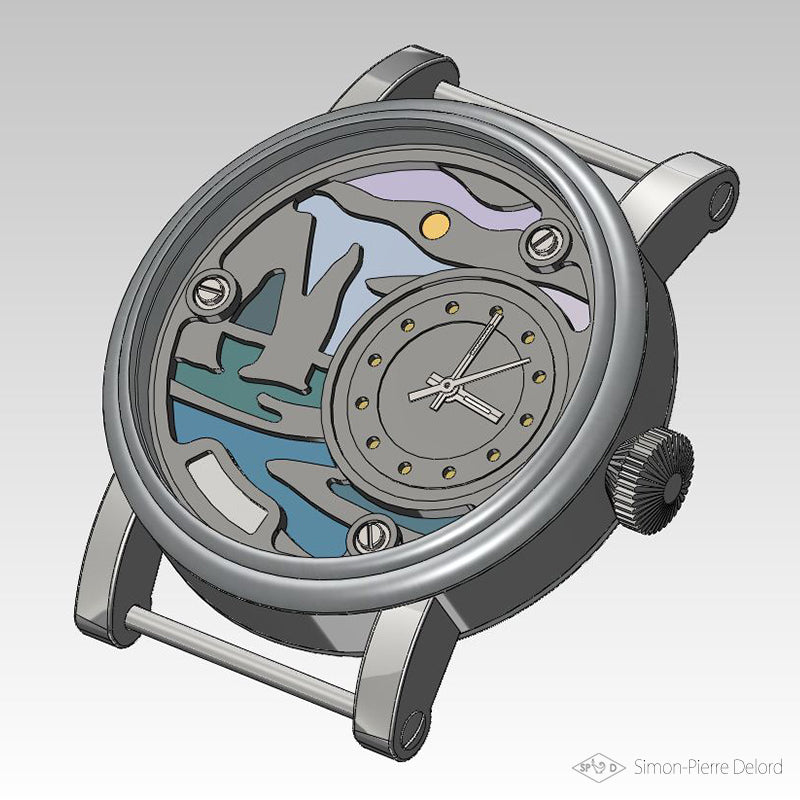 Jeweler's Watch: "Walk in Étretat" / Custom-made Level II