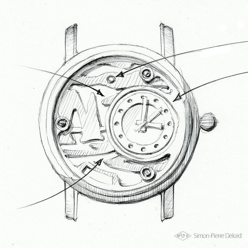 Jeweler's Watch: "Walk in Étretat" / Custom-made Level II
