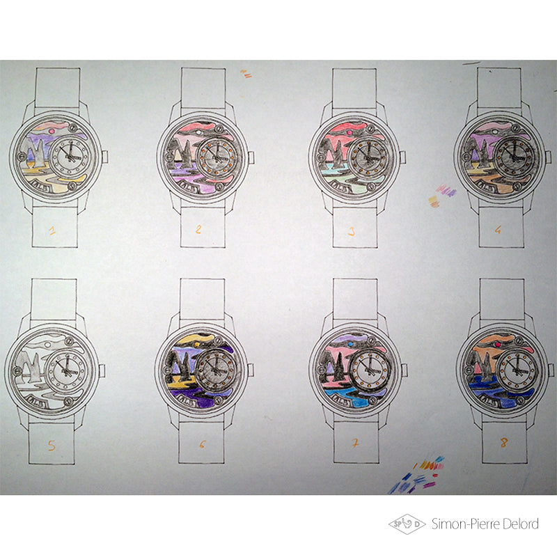 Jeweler's Watch: "Walk in Étretat" / Custom-made Level II